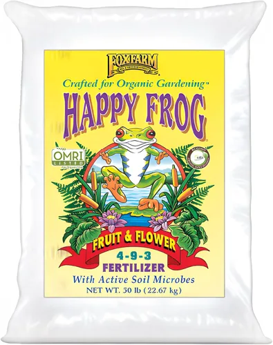 Vista 8 de Fox Farm Happy Frog - Fertilizante de frutas y flores, mezcla orgánica para frutas abundantes y flores vibrantes, fertilizante de fósforo con hongos