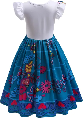 Vista 3 de Vestido de Encanto Isabella Mirabel para niñas disfraz de princesa Madrigal
