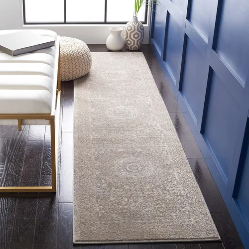 Vista 10 de SAFAVIEH Sofia Collection - Alfombra de pasillo de 2 pies 2 pulgadas x 8 pies, color azul y beige, diseño bohemio tribal envejecido, no desprende