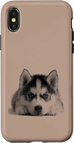 Vista 5 de Chic Husky Puppy for Dog Mom and Paw Parents Case for iPhone XR