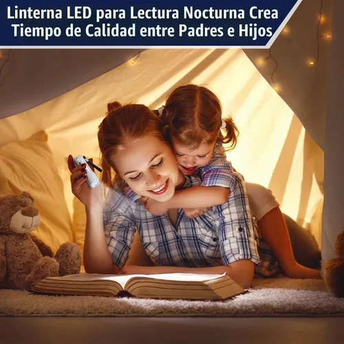 Vista 4 de VIHOSE 12 piezas de linternas mini a granel, linternas de mano brillantes de aluminio con cordón, linternas LED pequeñas para lectura nocturna