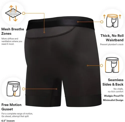 Vista 4 de All Citizens Elite Ball Pouch - Ropa interior para hombre con bragueta, diseño patentado de bolsa de bola, tela de rendimiento, no se suben