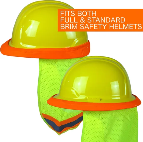 Vista 5 de Best Ever PRO-MADE X1 - Parasol para casco duro. Escudo de cuello premium con cierres de ajuste seguro y toalla de sudor integrada. Se adapta a