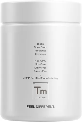 Vista 9 de Codeage Suplemento multivitamínico + platino para adolescentes, vitaminas A, C, D3, E, B6, B12, minerales, probióticos, citicolina, colágeno, caldo