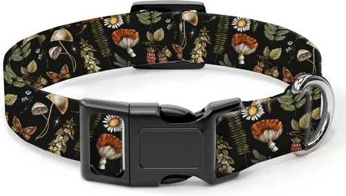 Vista 8 de Collar de perro, lindo collar de perro para perros pequeños, medianos y grandes, collares suaves personalizados ajustables para mascotas con hebilla