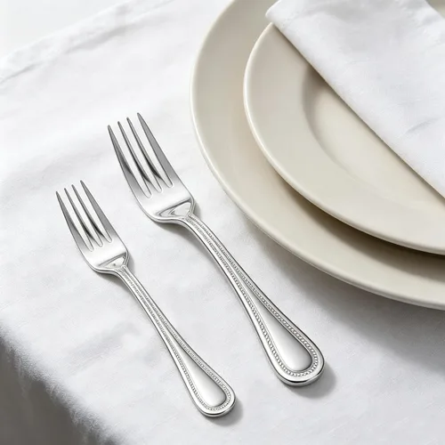 Vista 7 de Juego de cubiertos de 20 piezas, HaWare cubiertos de acero inoxidable servicio para 4, vajilla con borde perlado incluye cuchillo/tenedor/cuchara