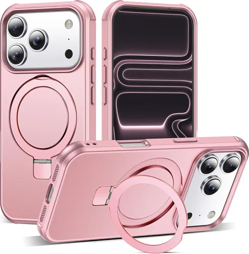 Vista 59 de SKYLMW - Funda compatible con iPhone 11 de 6.1 pulgadas, con soporte magnético invisible tipo anillo, funda translúcida de grado militar, compatible