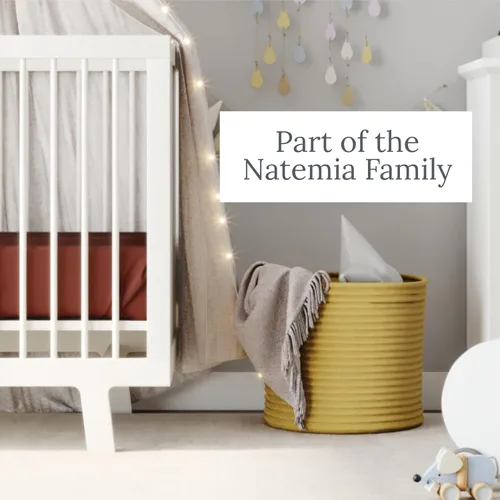 Vista 9 de Natemia Sábanas de cuna 100% algodón orgánico para niños y niñas, fabricadas en Turquía, suaves y sedosas, hipoalergénicas, sábanas para cuna