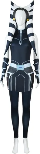 Vista 4 de Disfraz de Tano para niños, disfraz de cosplay con tocado Tano, accesorios para niñas para Halloween
