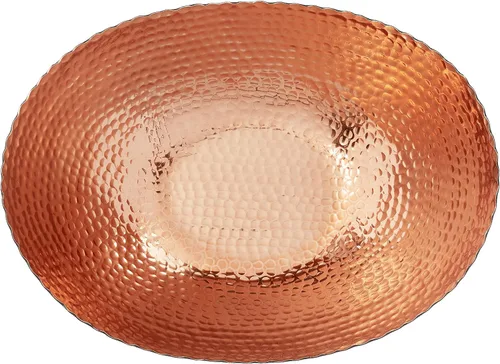Vista 4 de Elegance Cuenco ovalado, 14.75 x 11 pulgadas, negro/cobre