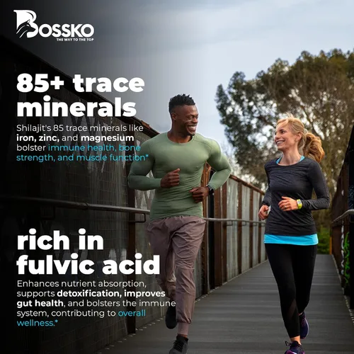 Vista 7 de Gomitas Shilajit puras del Himalaya de 3200 mg orgánicas para hombres y mujeres con probióticos y magnesio, Ashwagnadha Chaga, cúrcuma, ácido