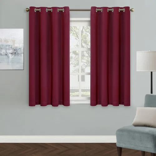 Vista 17 de MYSKY HOME Cortinas Aqua para Armario para Entrada Cortina Opaca para Puerta para Sala de Estar Cortina Oscurecedora de Habitación con Ojales