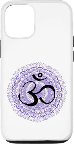 Vista 4 de Funda de meditación hindú para iPhone 12 Pro Max Om Yoga Ohm