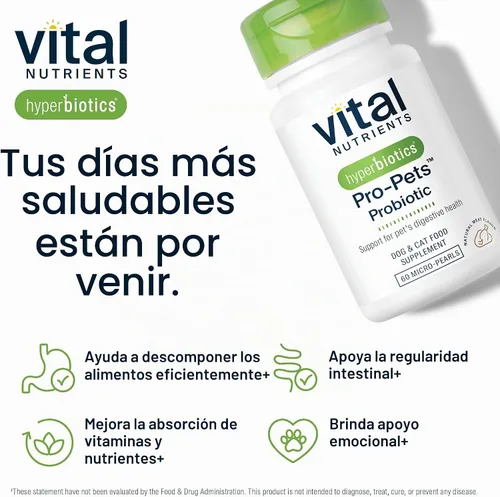 Vista 8 de Hyperbiotics Pro Pets Probióticos Probióticos para perros y gatos Tabletas masticables pequeñas en forma de perla de tamaño micro Entrega