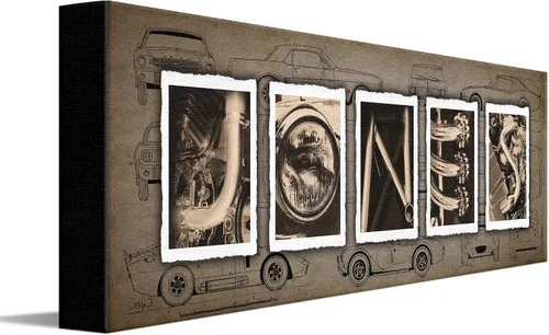 Vista 9 de Personal-Prints Decoración personalizada de automóviles o regalo para el mecánico, entusiasta de los automóviles clásicos o los automóviles. Regalo