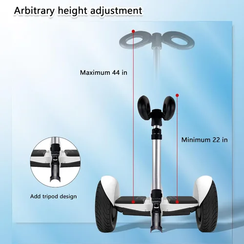 Vista 3 de Manillar para Segway Ninebot S Smart/mini PRO/mini LITE Self-Balance Scooter Hoverboard Manillar ajustable Soporte de liberación de presión