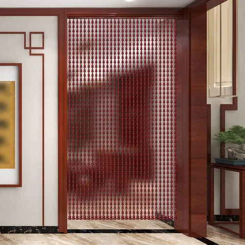 Vista 3 de Cortina de cuentas de madera de 25 hebras, persianas colgantes para puerta, no se decolora fácilmente, no se enreda, sala de estar, bodas, fiestas