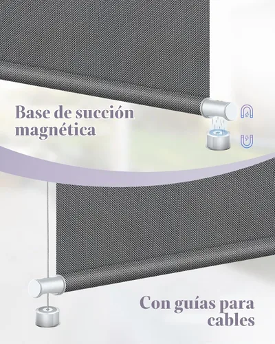 Vista 3 de Graywind Persianas motorizadas para exteriores, para patio, funcionan con Alexa y Google, persianas enrollables eléctricas con energía solar
