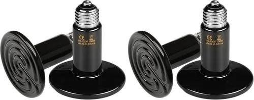 Vista 14 de HealSmart - Lámpara de calor para reptiles de 75 W, emisor de calor cerámico, sin emisión de luz, bombillas de calor adecuadas