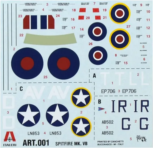 Vista 3 de Italeri Modelos Supermarine Spitfire MK.VB Kit