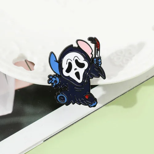 Vista 5 de Ohana - Alfileres esmaltados de puntada de anime Ohana Means Family Stitch Pines de solapa para mujeres, hombres, niñas, niños, broche, mochila