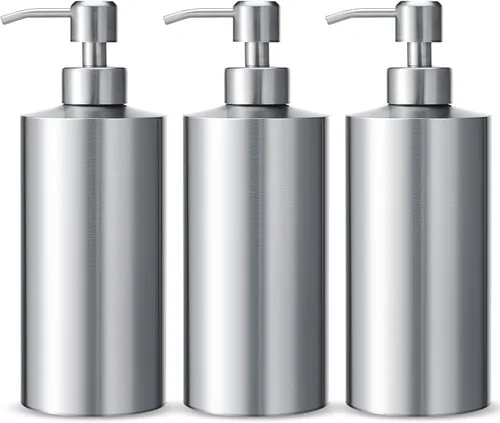 Vista 10 de Dispensador de jabón grande de acero inoxidable de 18.6 oz / 550 ml