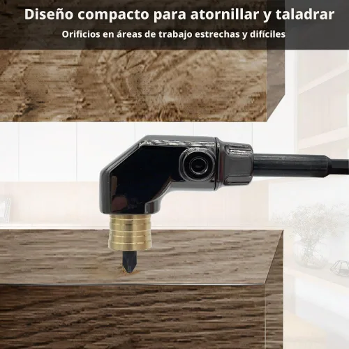 Vista 4 de Accesorio de taladro de ángulo recto, cuerpo de metal Adaptador