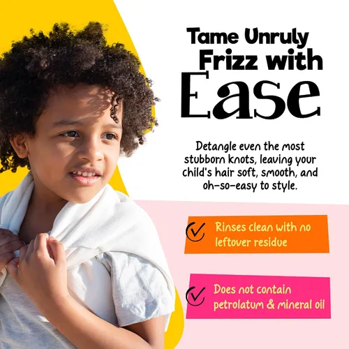 Vista 4 de CurlyKids Curly Spray Condish Acondicionador sin enjuague para cabello rizado para niños, hidrata y suaviza el cabello rizado, enrollado, ondulado