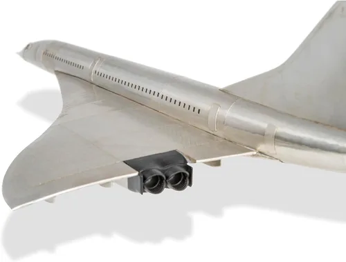 Vista 4 de Authentic Models Modelo Airplane – Avión coleccionable Concorde, réplica de aluminio de modelos originales y soporte de exhibición para decoración