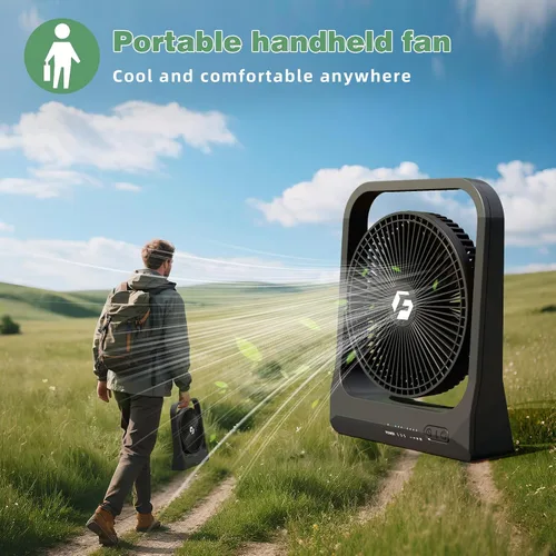 Vista 11 de Ventilador recargable de 20800 mAh, ventilador de viaje de hasta 80 horas