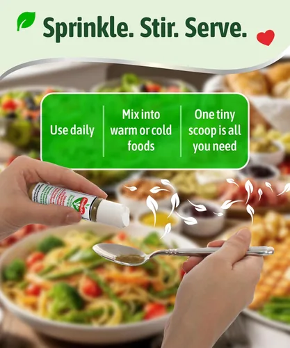 Vista 6 de InviNutri Superalimento en polvo para comedores sensoriales y quisquillosos. Una cucharada diminuta - 40 veces rica en nutrientes, 30 mg
