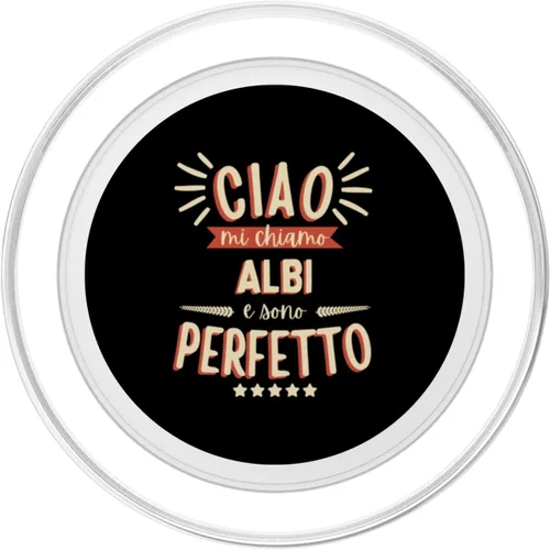 Vista 2 de Albi Alberto Idea Regalo Personalizzata Nome Divertente PopSockets MagSafe PopGrip for iPhone