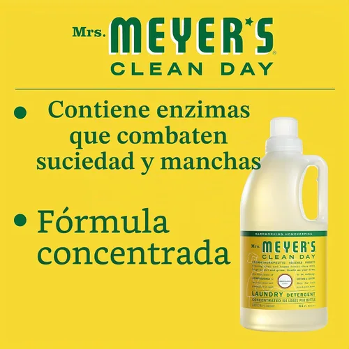 Vista 4 de Mrs. Meyer's Clean Day, detergente para lavadoras, 1, 2