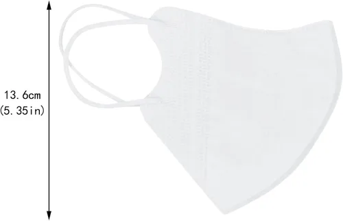Vista 3 de 50 máscaras desechables para mujer, diseño floral, mariposa, boca a prueba de polvo, para adultos, vacaciones, protección facial de verano