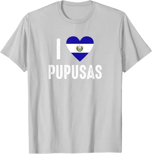 Vista 46 de Camiseta I Love Pupusa from El Salvador