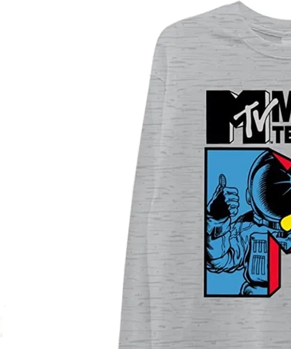 Vista 6 de MTV Mens Classic Logo Men's Long Sleeve T-Shirt