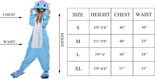 Vista 7 de NEWCOSPLAY Unisex Animal Onesie Adult Plush One Piece Pajamas Cosplay Costume