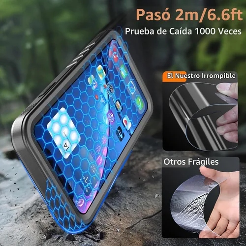 Vista 4 de Cozycase Funda impermeable para iPhone XR (10), a prueba de golpes, a prueba de polvo, con protector de pantalla integrado para Apple iPhone XR