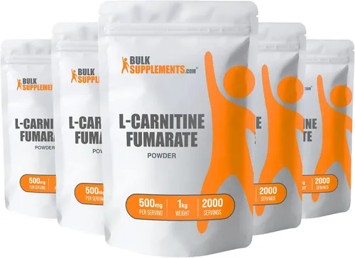 Vista 7 de BulkSupplements. com L-carnitina fumarato en polvo – suplemento de carnitina, nutrición deportiva, L-carnitina 500 mg – Sin gluten, 500 mg por