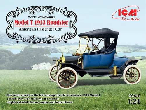Vista 7 de ICM ICM24001 Ford 1:24-Modelo T 1913 Roadster, Coche de pasajeros de EE. UU