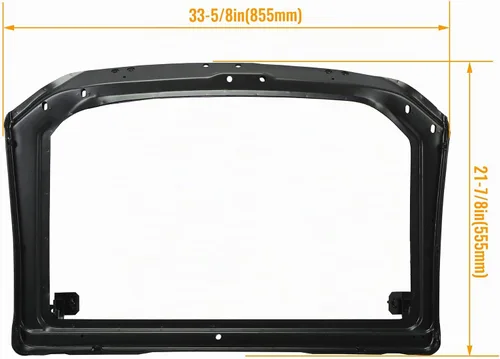 Vista 5 de HECASA Soporte de montaje de núcleo de radiador compatible con soporte Chevrolet Corvette C3 1973-principios de 1976