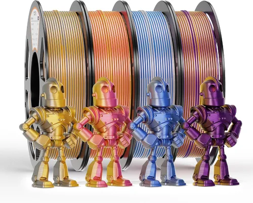 Vista 15 de Paquete de filamento PLA de 0.069 pulgadas, 8 colores vibrantes, apto para Pla Bundle-250gx8-112020006
