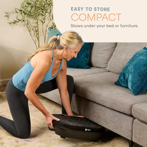 Vista 10 de Lifepro HexaPlate Lite Vibration Plate Exercise Machine — Magnetic Acupoints, 99 Speeds & 10 Presets Vibration Platform Machine with Resistance