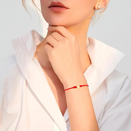 Vista 7 de 2 pulseras de hilo rojo de cábala para protección, pulseras de madre e hija, pulseras de amistad con corazón a juego para adolescentes, parejas