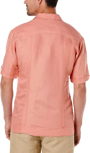 Vista 2 de Cubavera Men's Short Sleeve Traditional Cuban Camp Guayabera Shirt