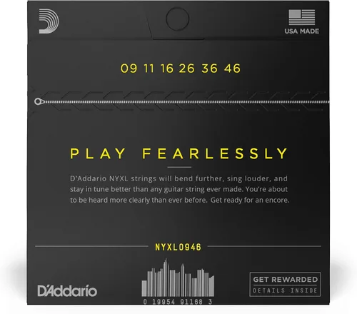 Vista 2 de D'Addario NYXL0946 Cuerdas para Guitarra Eléctrica, 09-46