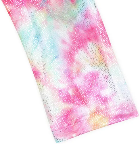 Vista 33 de HOZIY - Leotardos de manga larga para niñas, de gimnasia, para niños pequeños, trajes florales de unicornio, galaxia, arco iris, patrón de rayas