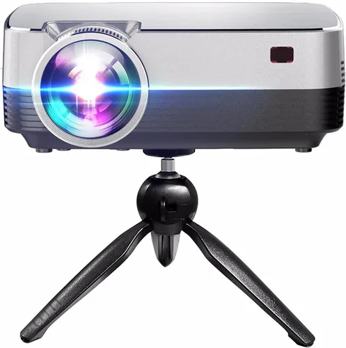 Vista 4 de HIHELO Trípode para proyector Soporte de proyector Mini trípode con cabezales giratorios de 360 grados para montaje de proyectores con cabezal