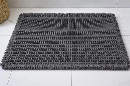 Vista 16 de Tapete de Baño Waffle Mejorado – Ultra Suave, Súper Absorbente y Alfombra Antideslizante con Borlas, Lavable a Máquina, Respaldo de Goma para Baño