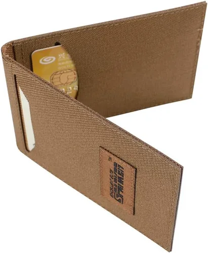 Vista 7 de EXCELLENT ELITE SPANKER Funda delgada y plegable con bolsillo frontal para tarjetas de crédito con 2 ranuras para tarjetas (negro)